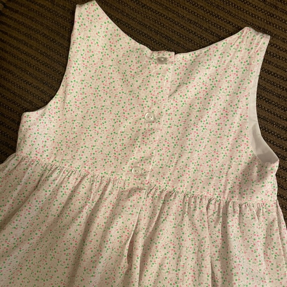 Boutique brand, James and Lottie Floral & Gingham Sleeveless Dress-Exc cond-Sz 6 - Picture 8 of 11